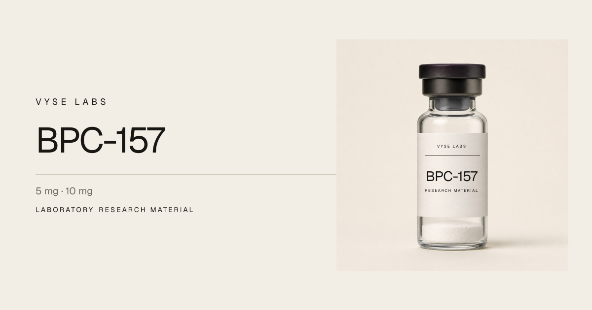 bpc 157 by medals research BPC-157 material — Vyse Labs Volume:10mg – 10 vial lab pack (Save 10%) b12 injection expiration date menopause